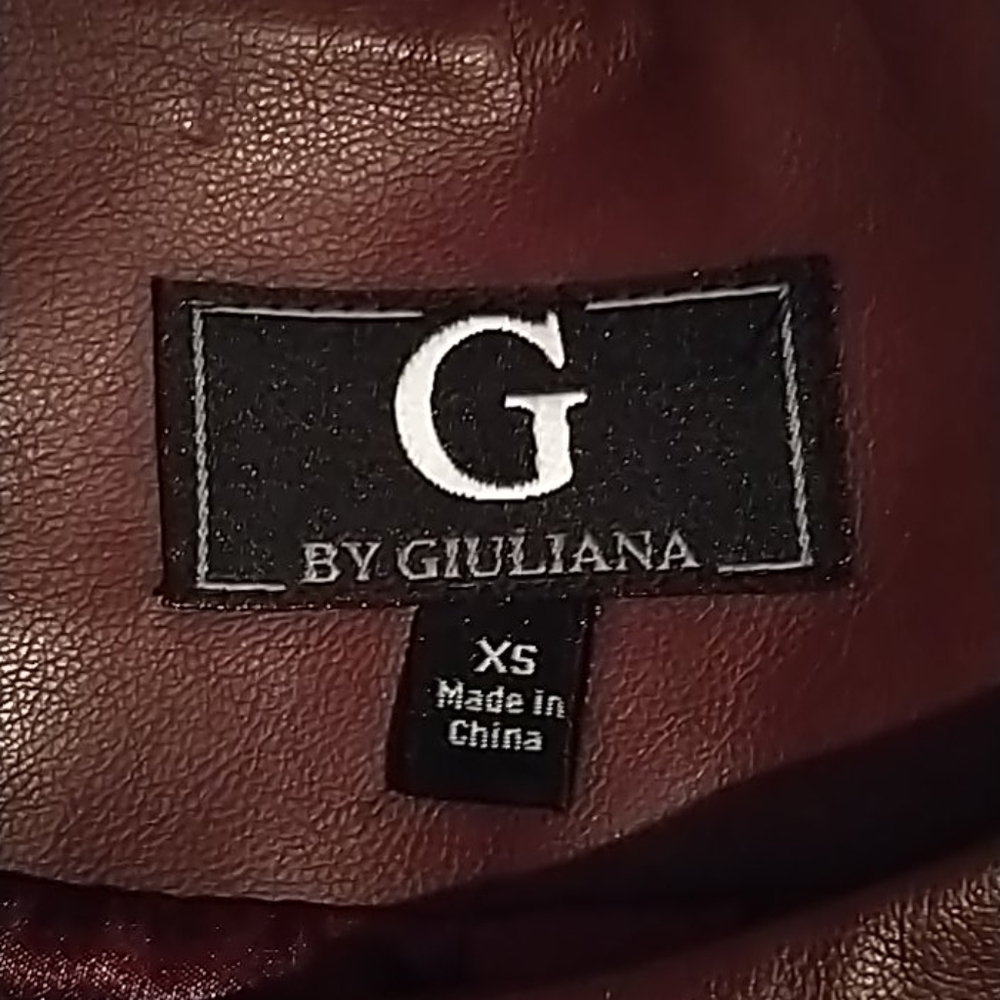 G by Giuliana faux leather & knit Jacket Sz XS - Picture 4 of 12
